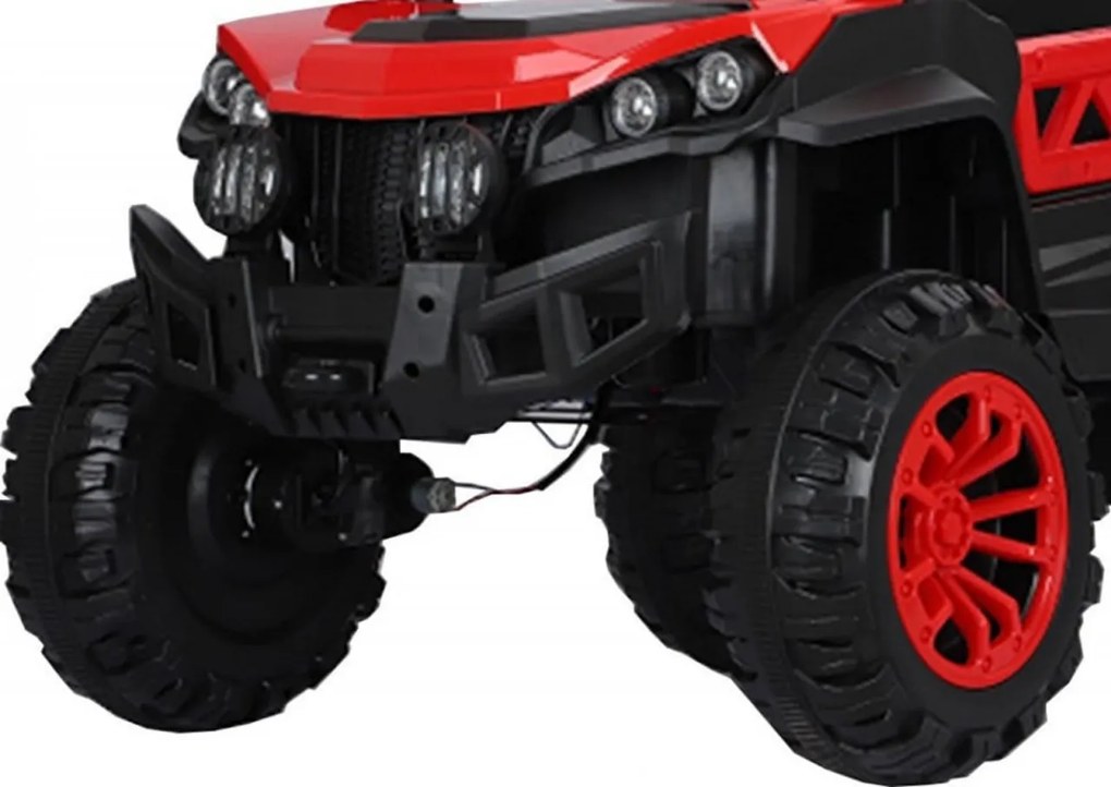 Masinuta Electrica cu acumulator pentru copii NOVOKIDS™ M-Buggy UTV, Cu faruri luminoase, Roti din cauciuc EVA, Telecomanda, 3-9 ani , max 30 kg ,