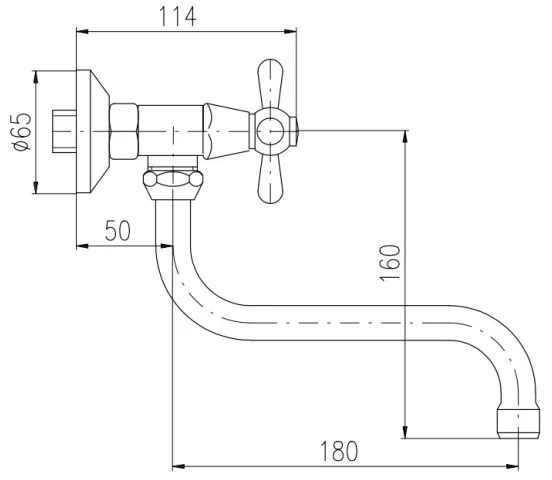 RAV Slezák MORAVA RETRO MK101.5/21SM - Baterie pentru chiuvetă/lavoar, alamă antichizată