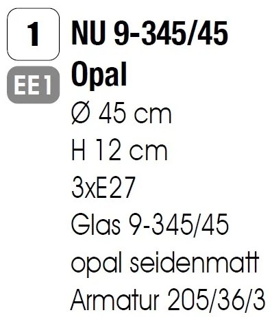 Plafoniera moderna diametru 45cm, Alba