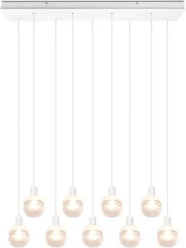 Trio - Candelabru suspendat pe cablu MELA 9xE14/25W/230V, alb