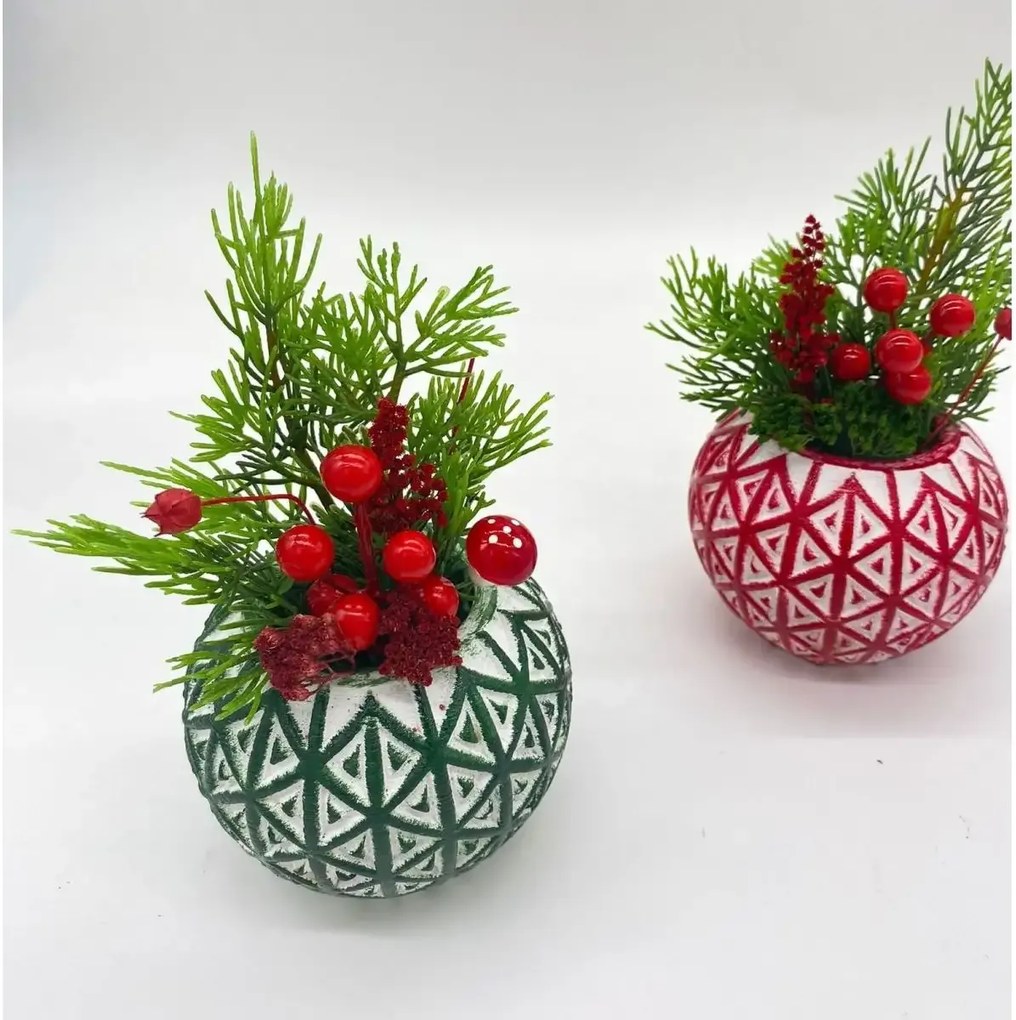 Ghiveci decorativ cu flori artificiale, homs seria A620,17x5.5x9 cm,30374