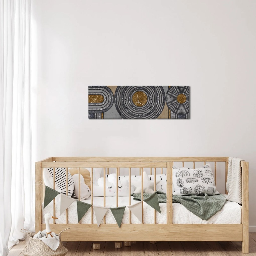 Tablou - Modele decorative (cu ceas) (90x30 cm)