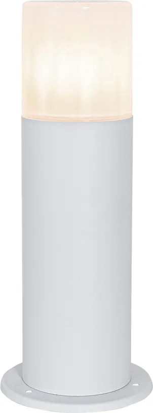 Lampa de exterior in picioare alb cu abajur opal 30 cm IP44 - Odense