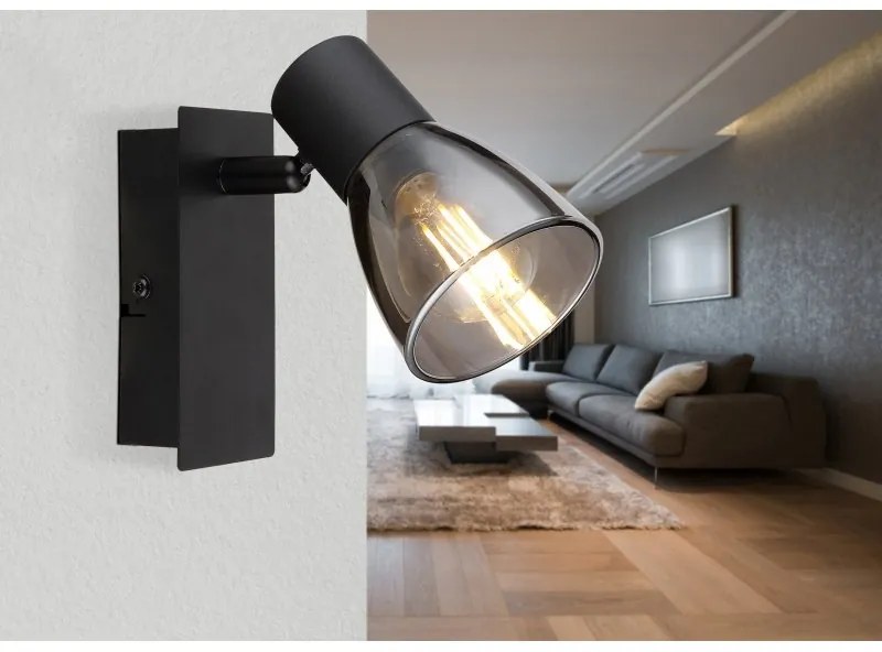 Aplica cu spot directionabil design modern CLAUDE negru