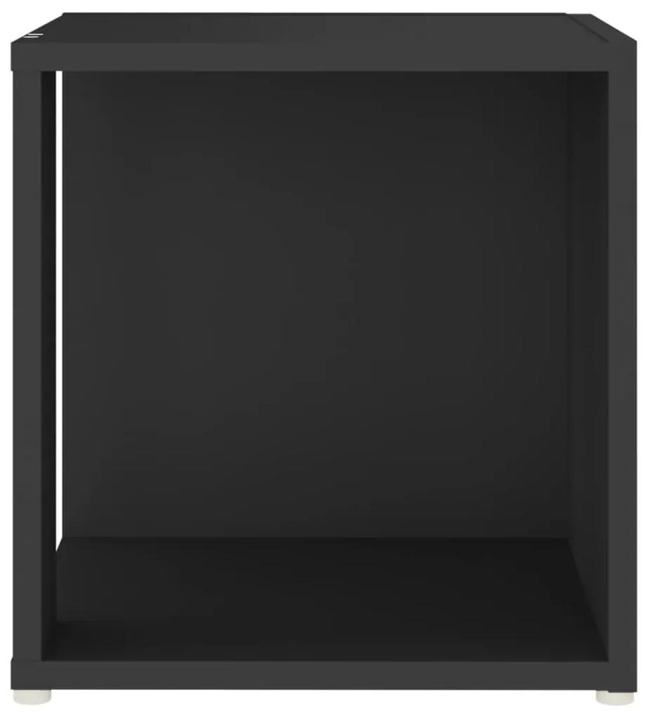 Masa laterala, negru, 33x33x34,5 cm, PAL 1, Negru