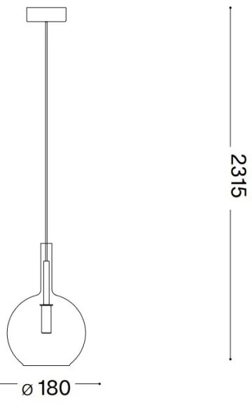 Lustră LED pe cablu Ideal Lux EMPIRE 1xG9/3W/230V