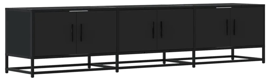 3300785 vidaXL Comodă TV, negru, 180x35x41 cm, lemn prelucrat