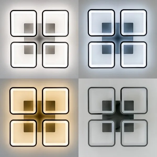 Lustră LED dimabilă aplicată Brilagi SQUARED LED/85W/230V 3000-6500K + telecomandă