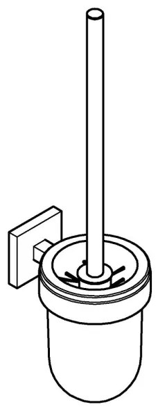 GROHE 40977DC0 - Set perie WC START CUBE inox