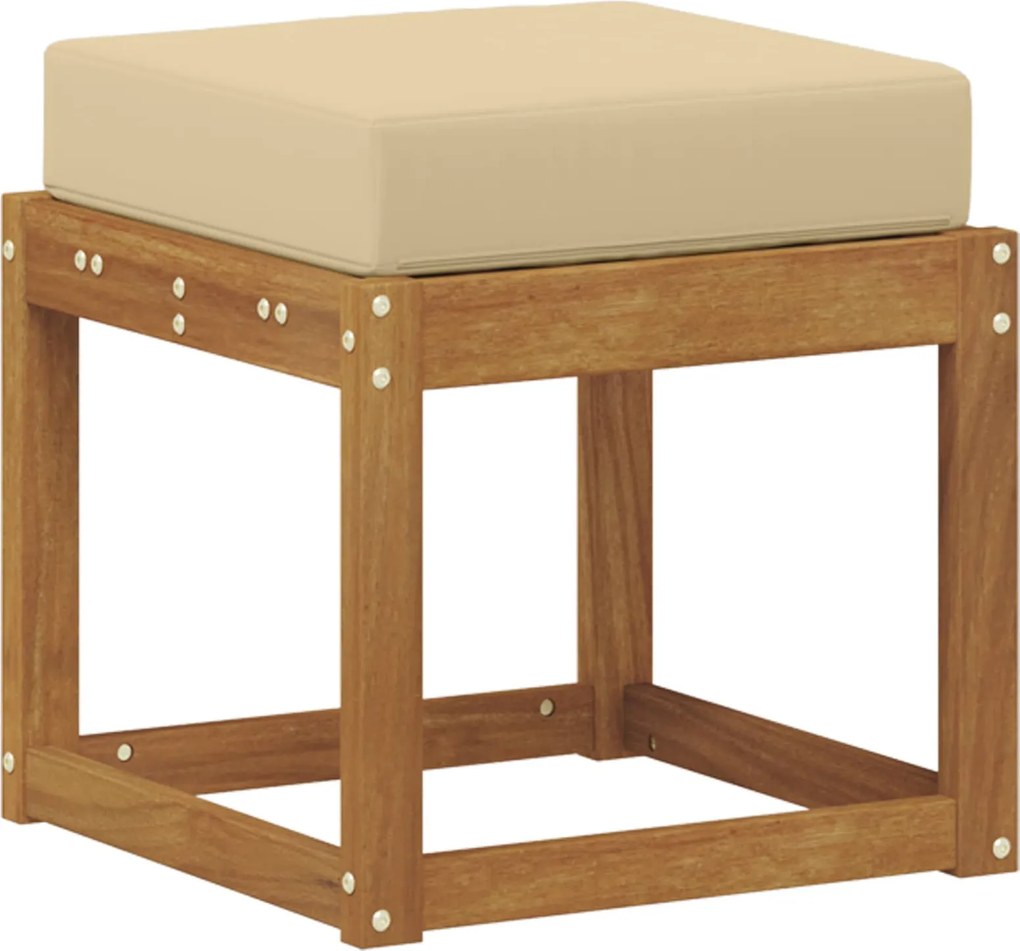 vidaXL Bancă de exterior natural 43 x 43 x 37 cm Lemn Solid de Acacia