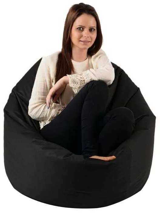 Fotoliu Relaxo XL , Material Impermeabil - Negru