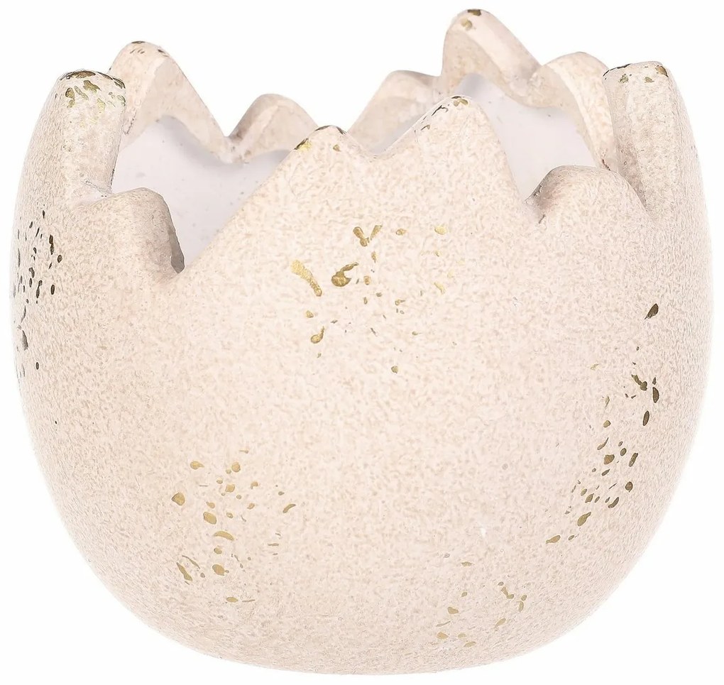 Vase de ceramică pentru flori Coajă în picioare,13 x 13 x 11 cm