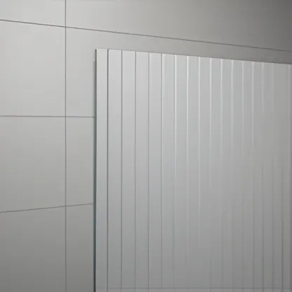 Paravan dus cu sticla riflata walk-in 120x200 cm cupru periat, sticla 8 mm, Ronal Lina Cupru periat, 1200x2000 mm