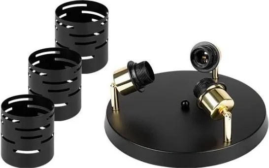 Spot ELEN 3xE27/35W/230V negru/auriu