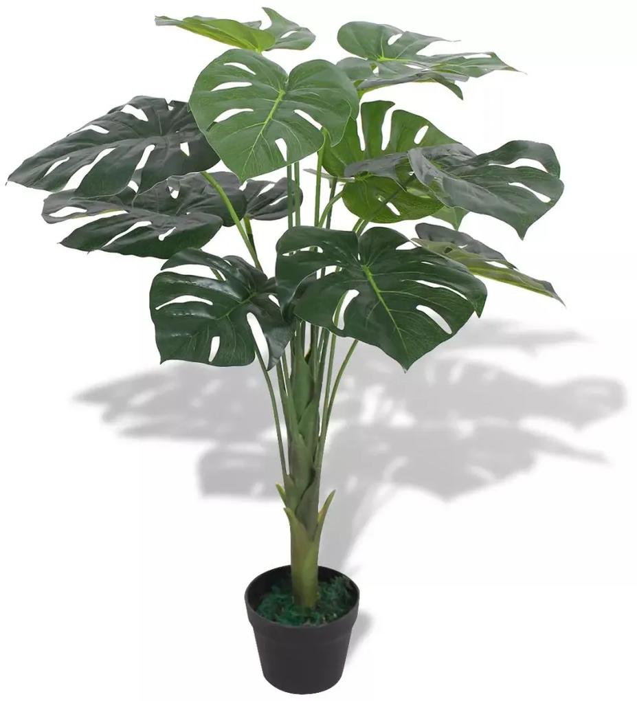 vidaXL Plantă artificială monstera cu ghiveci 70 cm, verde