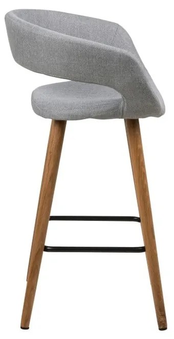 Scaune de bar gri 2 buc. 88,5 cm Gill – Actona