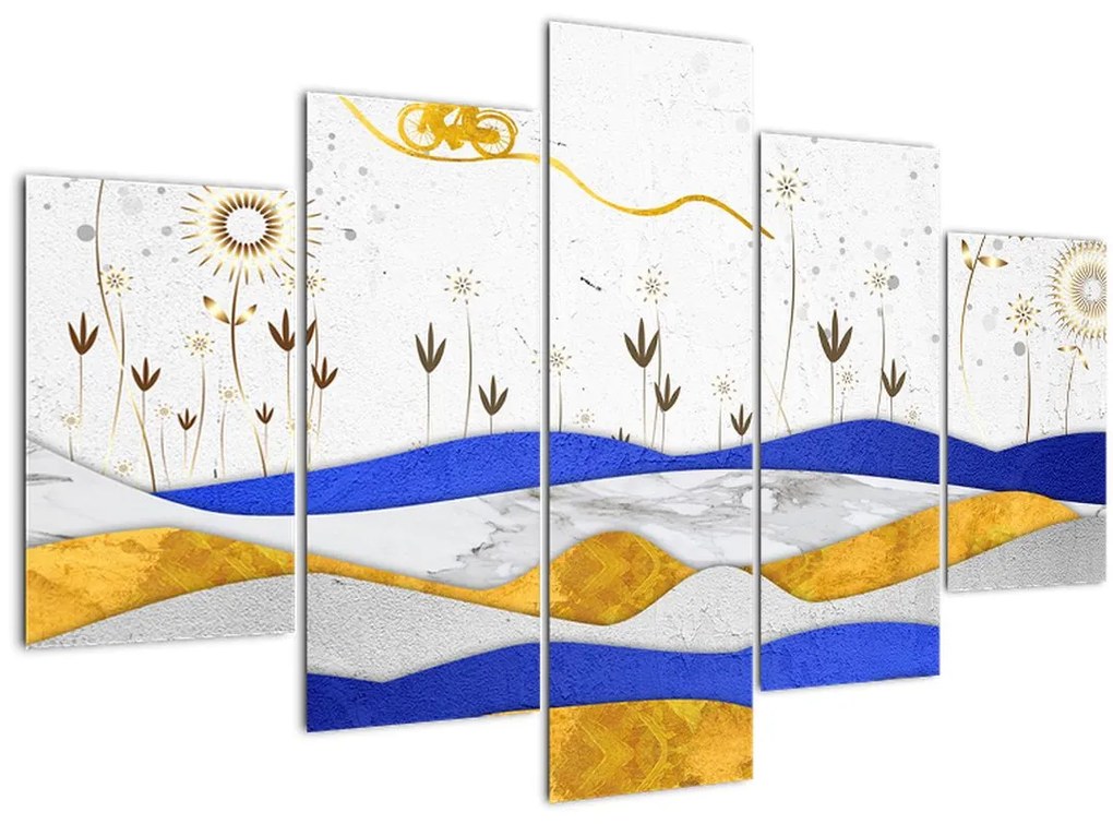 Tablou - Munții aurii (150x105 cm)