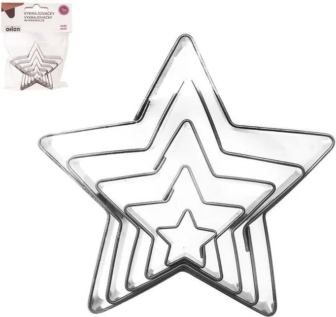 Orion Forme din inox STEA, 5 buc