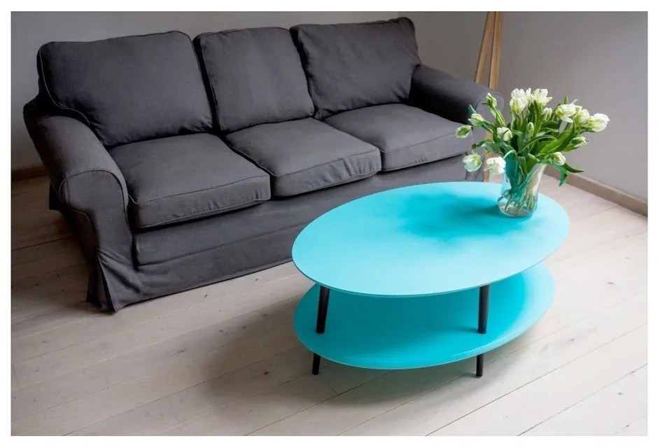 Măsuță rotundă de cafea Ragaba OVO, alb