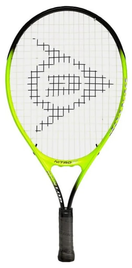 Racheta de tenis pentru copii Dunlop™ Nitro 21 Gooo, Din aluminiu, Lungime 53.4 cm, 4-6 ani, Verde