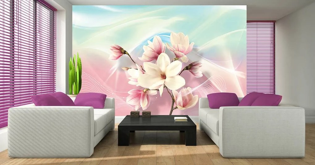 Fototapet - Magnolii abstracte (152,5x104 cm)