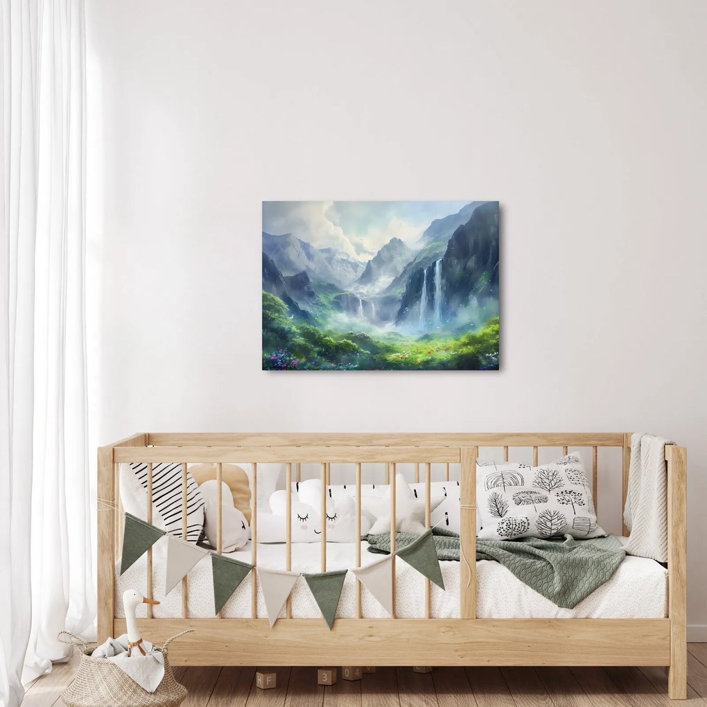 Tablou - Valea cascadelor (70x50 cm)