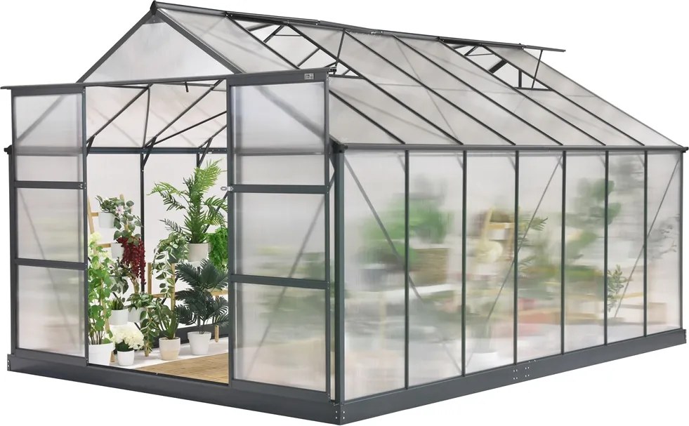 Sera din aluminiu Azalia 2,5 x 4,5 m CoverTech antracit