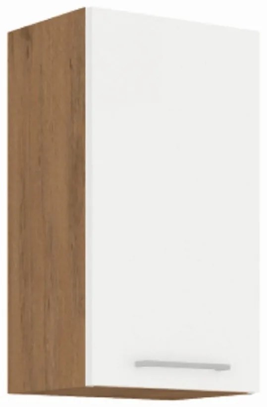 Cabinet superior VEGA 40x31x71,5 cm PAL Stejar/alb lucios