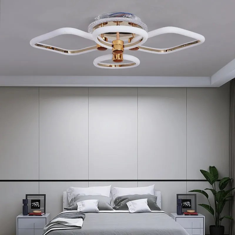Lustra Led Cu Telecomanda, Elit's, Opal E, 126 w Intensitate Reglabila, RGB