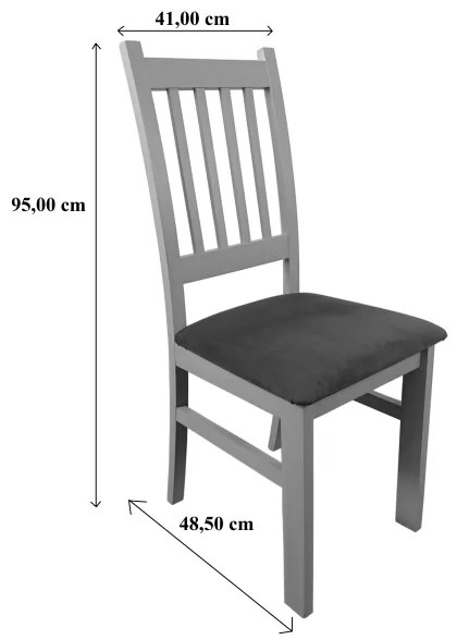 Scaun de dining SIMON fag/portocaliu