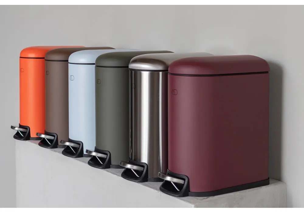 Coș de gunoi violet cu pedală din metal 5 l Mini Walther – Mette Ditmer Denmark