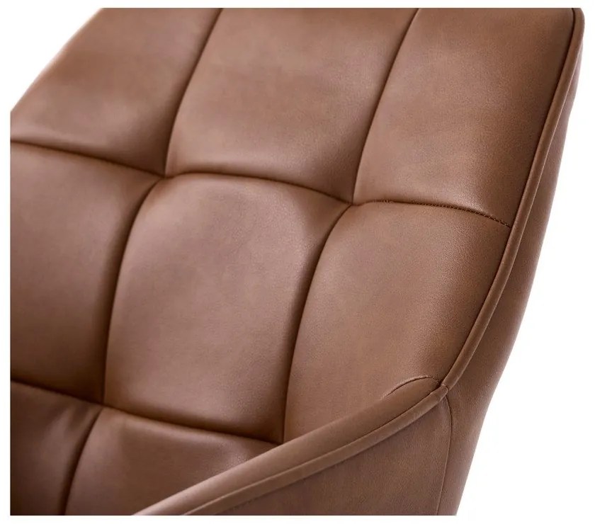 Set de scaune de sufragerie maro cu cotiere 2 buc. tapițat Nolan Square – Unique Furniture