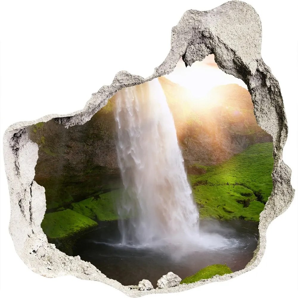 Nálepka fototapeta 3D výhľad betón Vodopád