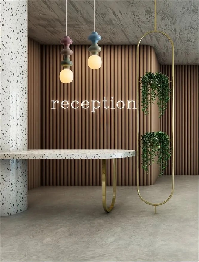 Pendul ceramic design modern CHIC roz/ verde/ galben