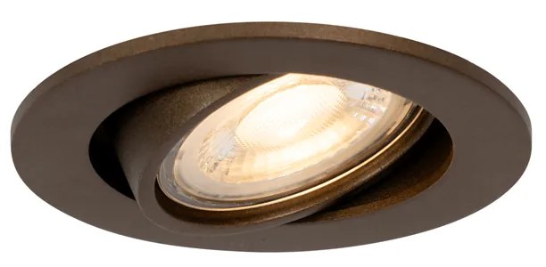 Spot încastrat inteligent bronz închis înclinabil, inclusiv Wifi GU10 50mm - Cisco