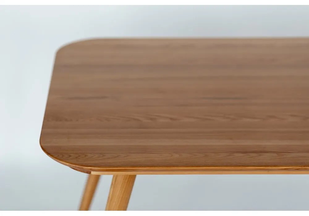 Masă dining din lemn de frasin Ragaba Contrast, 180 x 90 cm