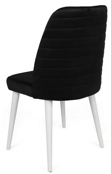 Set de scaune de sufragerie Tutku Black and White,2 buc.