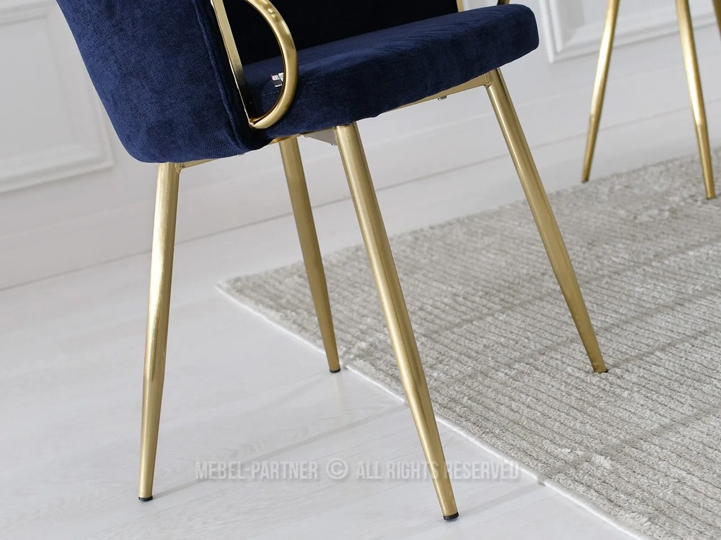 Scaun Carma K (albastru marin + auriu). Promo -8%. 1110996