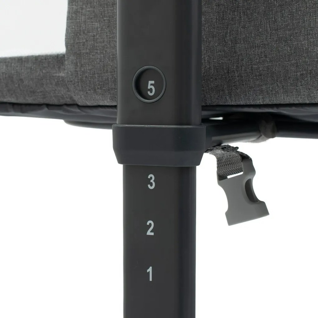 Baby Mix Pătuț suplimentar Rose gri, 84 x 80 x 52 cm