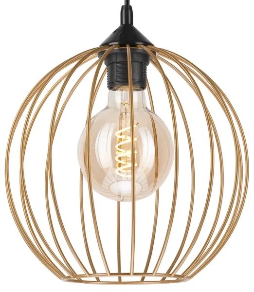 Lustră pe cablu ZOYA 1xE27/60W/230V alamă