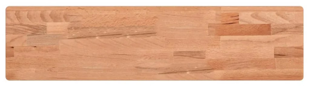 356027 vidaXL Raft de perete, 80x20x2,5 cm, lemn masiv de fag