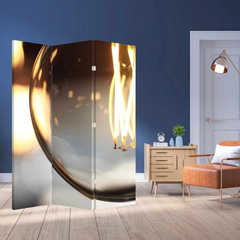 Paravan - becul aprins (126x170 cm)