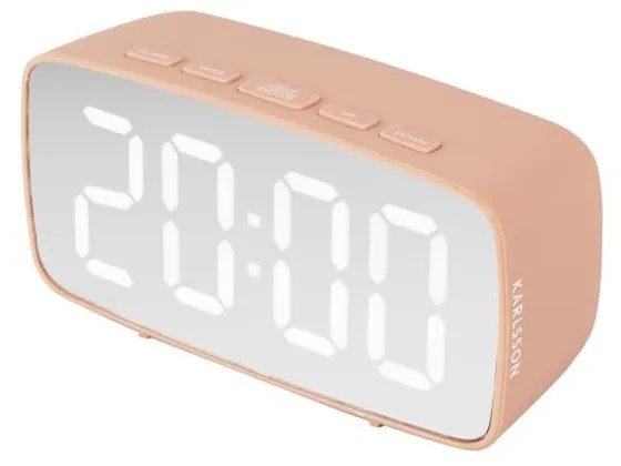 Ceas deșteptător digital roz - Karlsson