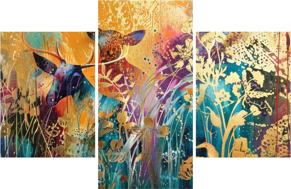 Tablou - Pictura abstractă a naturii (90x60 cm)