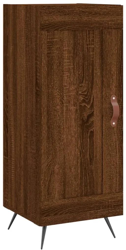 830419 vidaXL Servantă, stejar maro, 34,5x34x90 cm, lemn compozit
