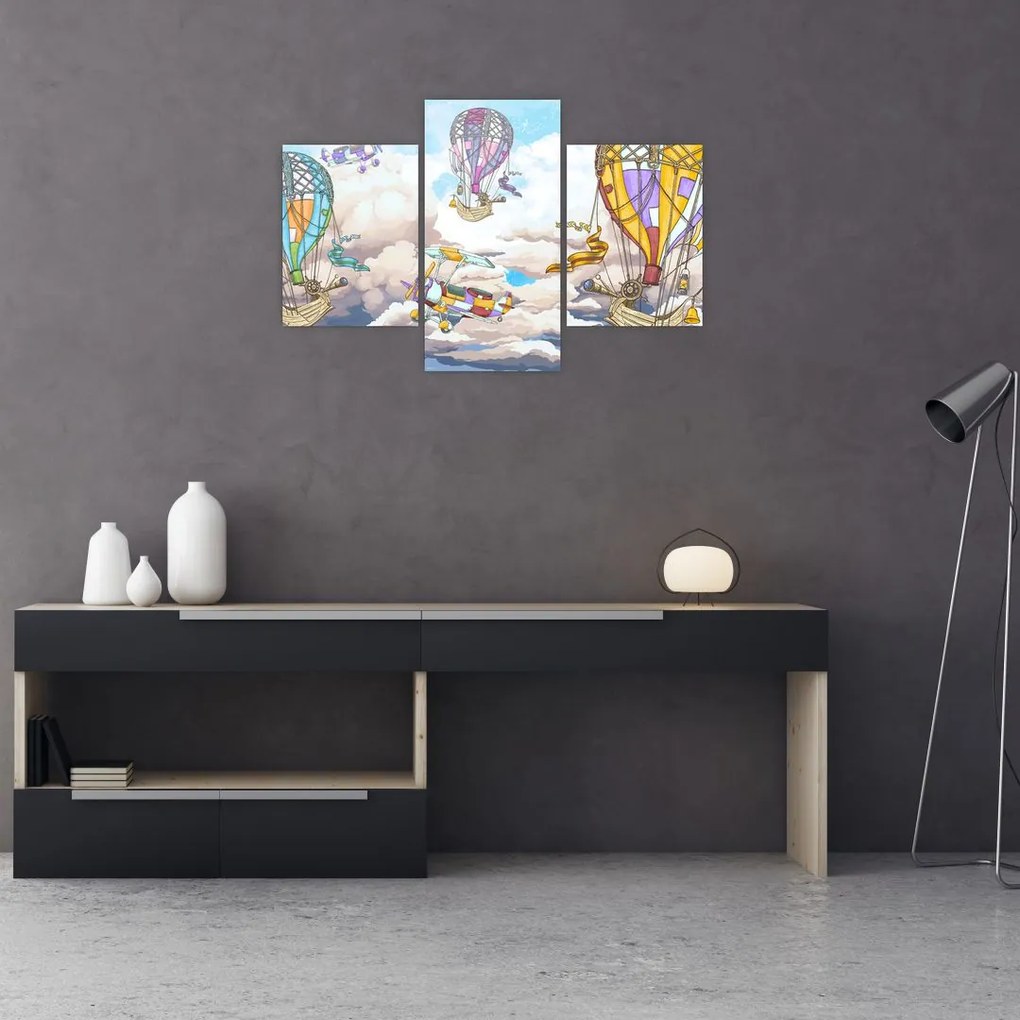 Tablou - Expediție în nori (90x60 cm)