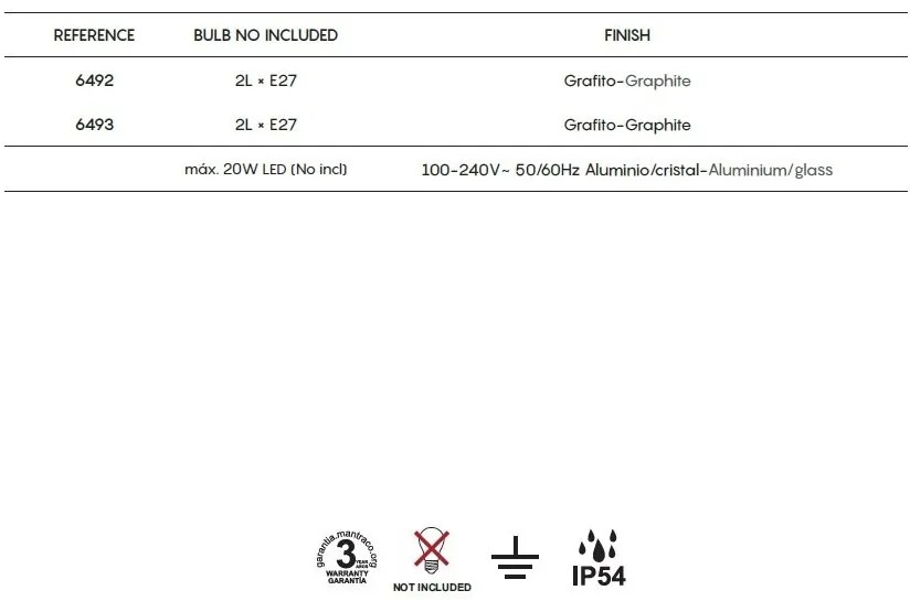 Aplica de perete iluminat exterior clasic IP54 MERIBEL 2L