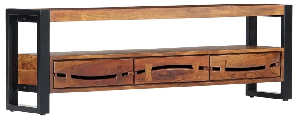 vidaXL Comodă TV, 140 x 30 x 45 cm, lemn masiv de acacia