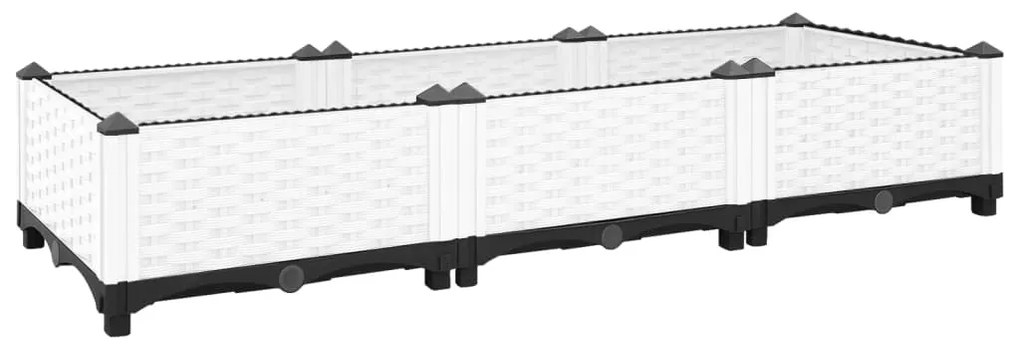 vidaXL Strat înălțat, 120x40x23 cm, polipropilenă