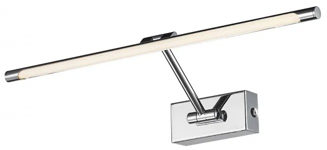Aplica de perete LED pentru tablou cu brat directionabil DaVinci 48 crom